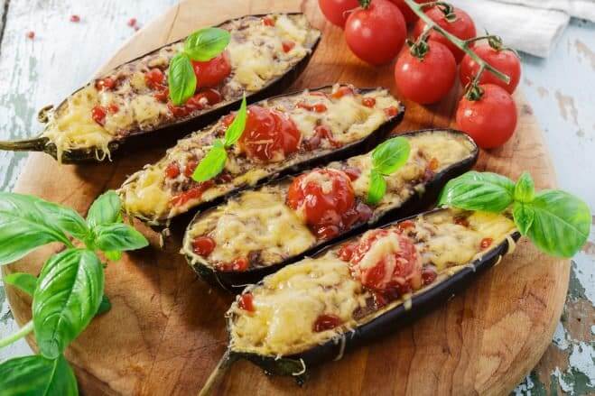 Stuffed Aubergines with Galbani Mozzarella and Parmigiano Reggiano - Galbani