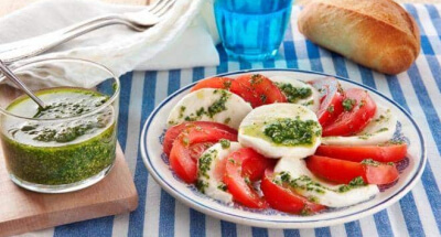 Galbani Mozzarella Caprese Salad with Pesto - Galbani