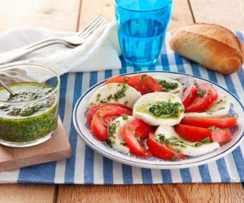 Galbani Mozzarella Caprese Salad with Pesto - Galbani