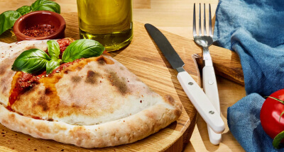 Galbani Mozzarella and Aubergine Calzone Pizza - Galbani