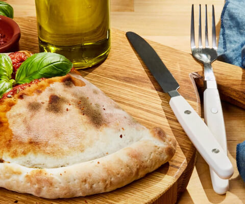 Galbani Mozzarella and Aubergine Calzone Pizza - Galbani