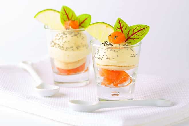 Smoked Salmon Tiramisu with Galbani Mascarpone and Lime - Galbani