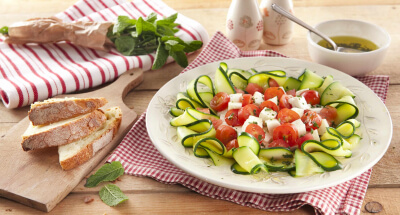 Galbani Mozzarella Caprese Salad with Courgettes - Galbani