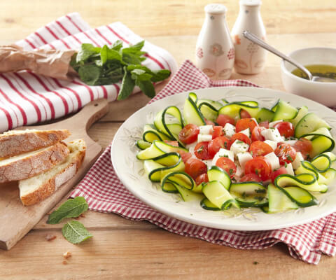 Galbani Mozzarella Caprese Salad with Courgettes - Galbani