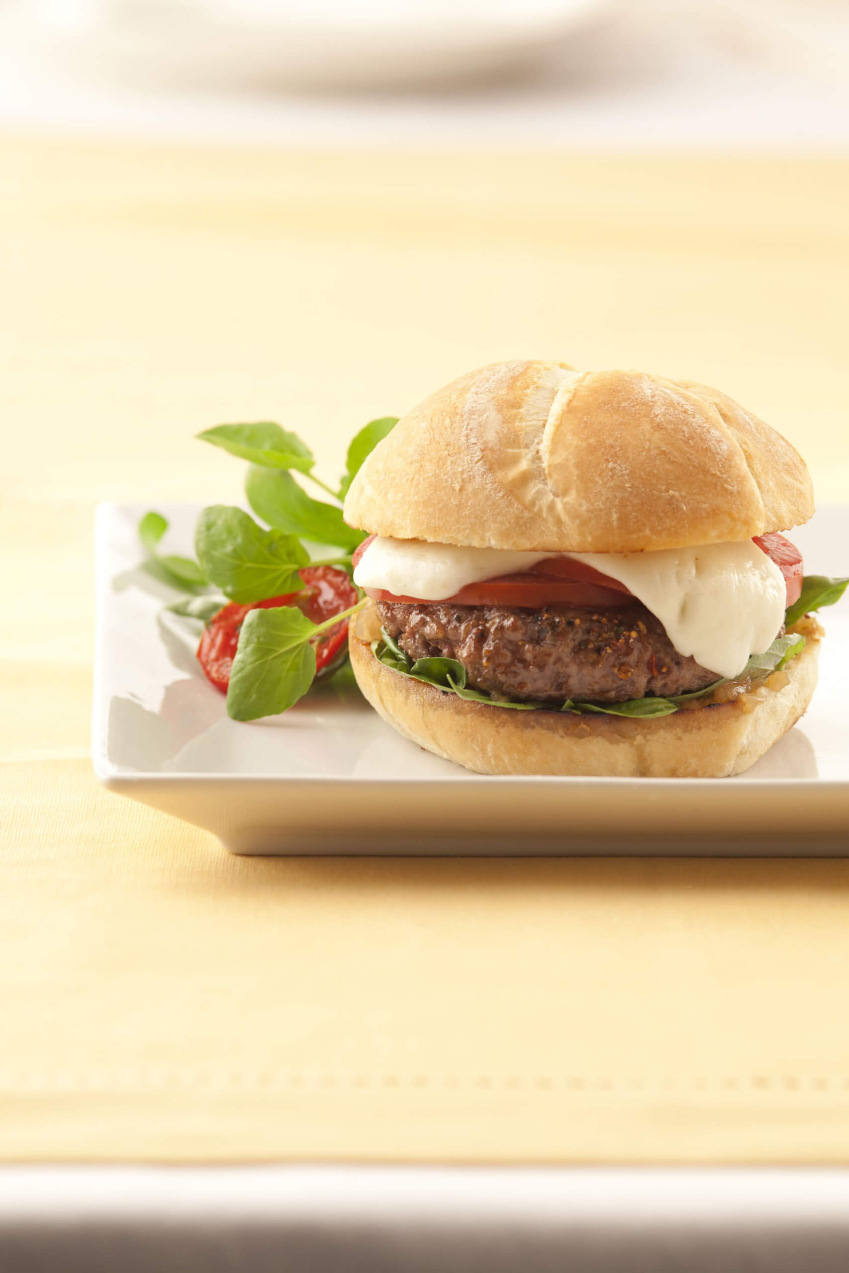 Beef Burgers with Galbani Mozzarella and Tomatoes - Galbani