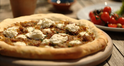 Galbani Mozzarella, Ground Sausage and Onion Pizza - Galbani