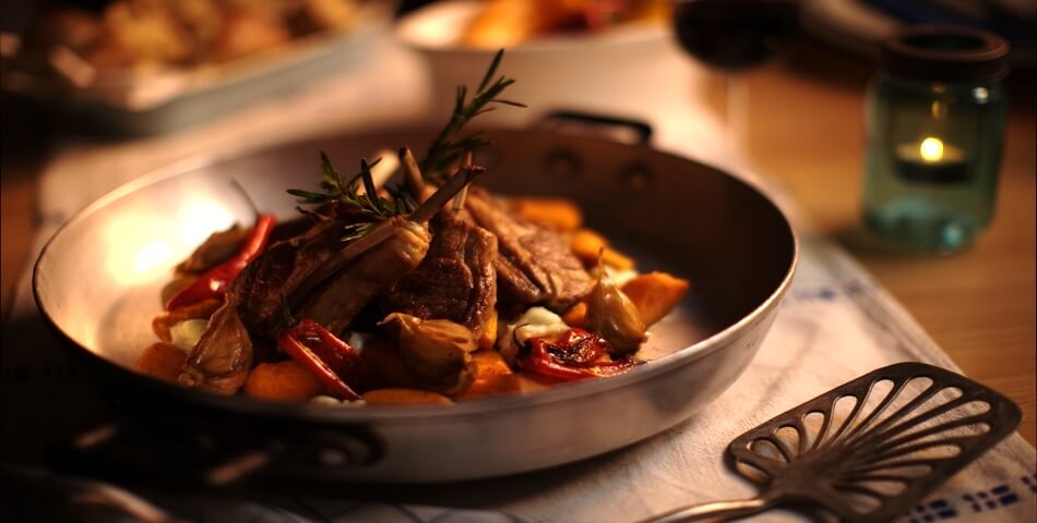 Lamb Culet, Sweet Potato and Galbani Mozzarella Tray Bake - Galbani