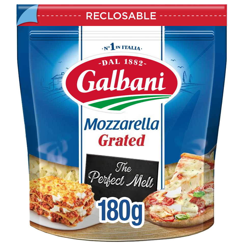 Galbani Grated Mozzarella Cheese 180g Galbani