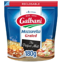 Galbani Grated Mozzarella Cheese 180g - Galbani