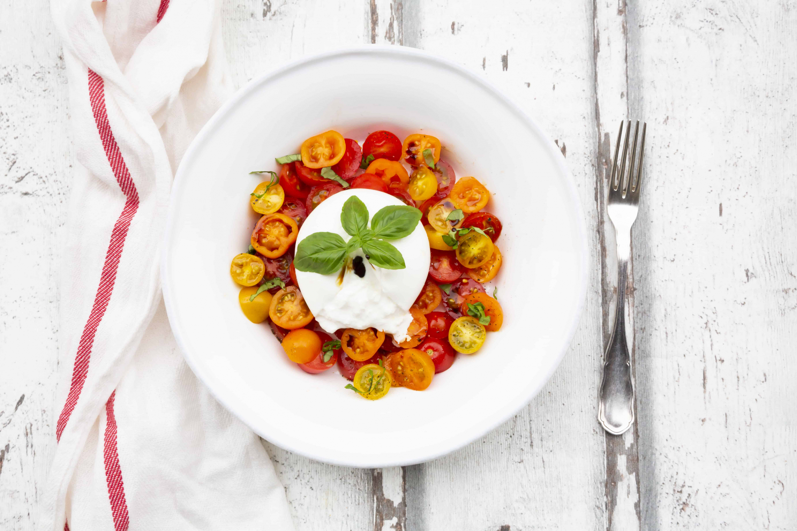 Galbani Burrata and Tomato Salad - Galbani