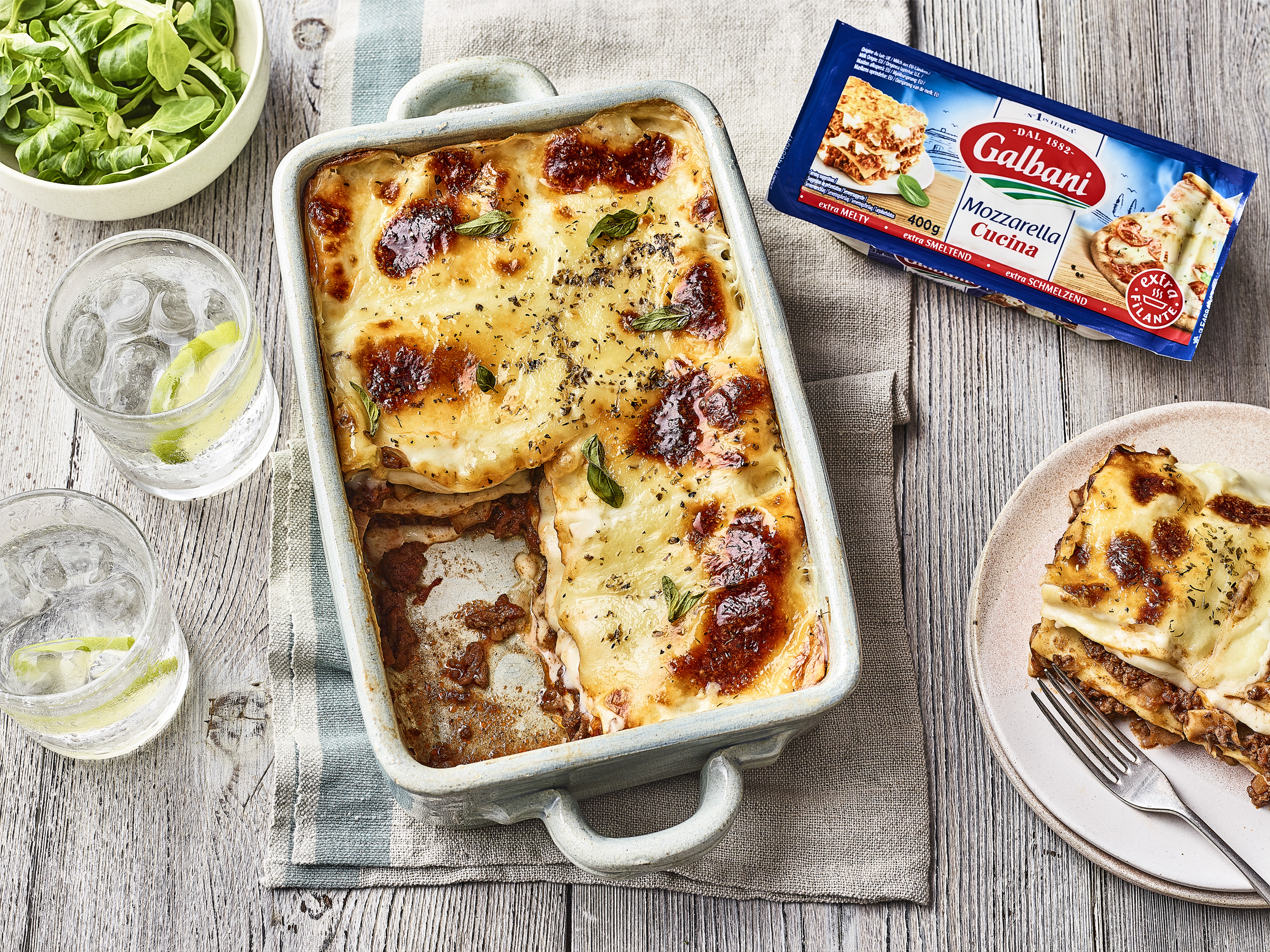 Beef Lasagne with Mozzarella - Galbani