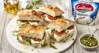 Mozzarella Focaccia Sandwiches - Galbani