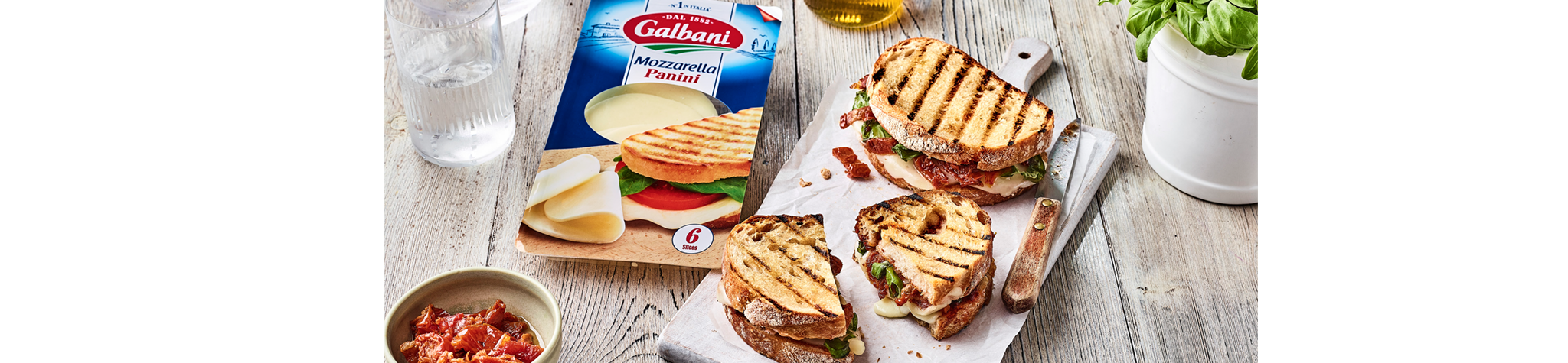 Cheese & Sundried Tomato Toasties - Galbani