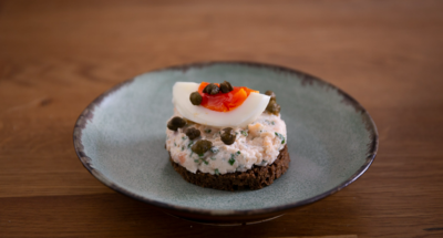 Galbani Ricotta, Hot Smoked Salmon, Rye - Galbani