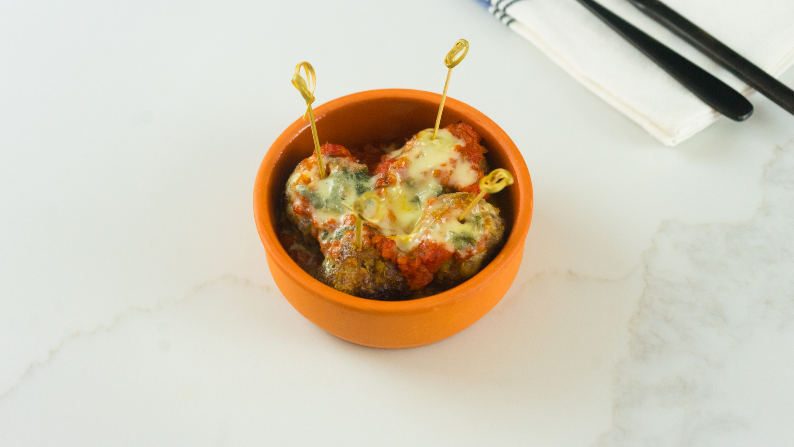 Pork, Beef, & Fennel Meatballs with Melted Dolcelatte - Galbani