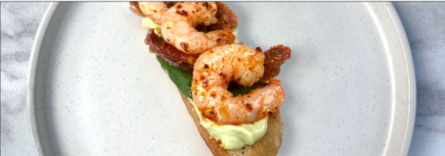 Chili Prawns with Avocado Mascarpone - Galbani