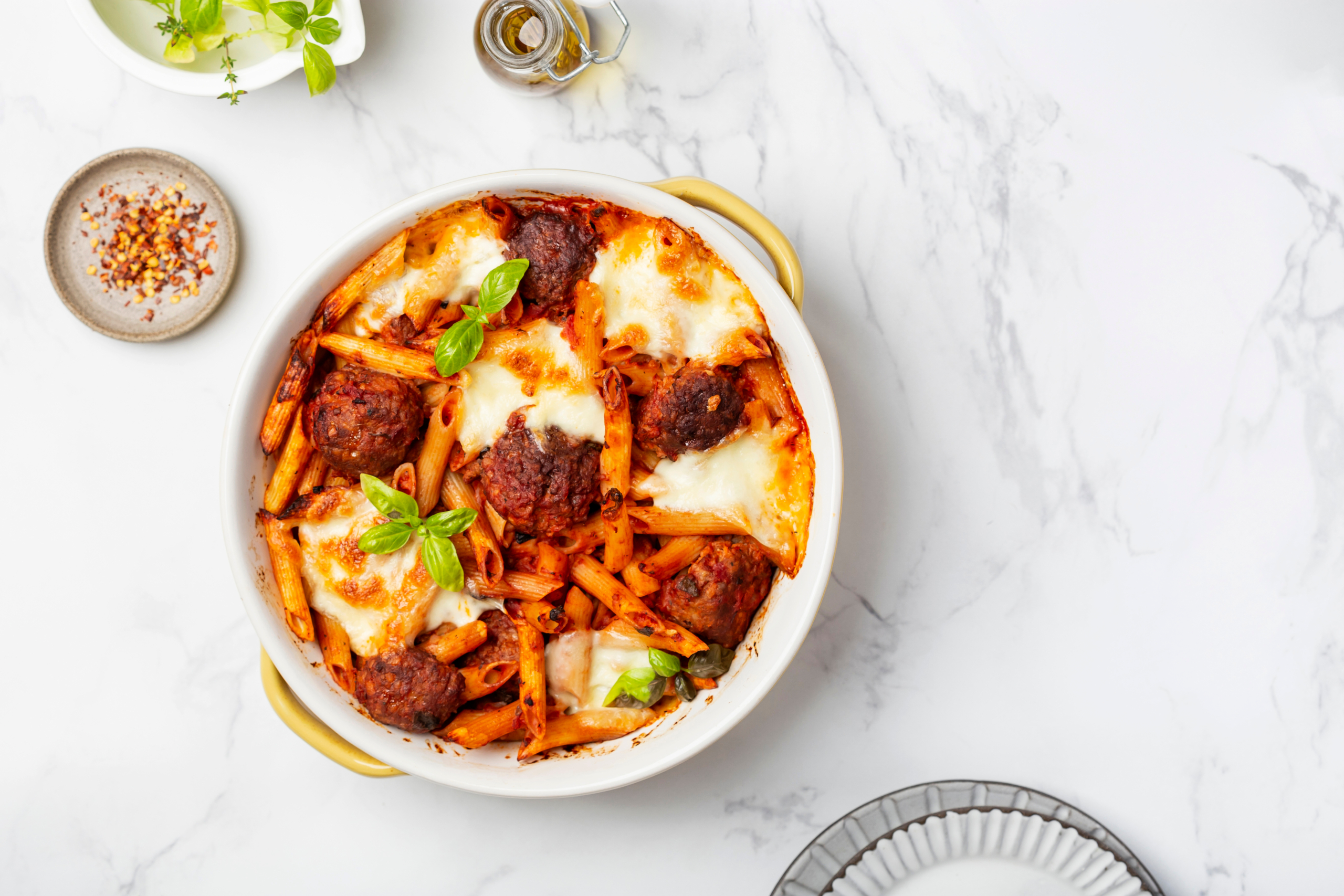 Meatball Pasta Bake - Galbani