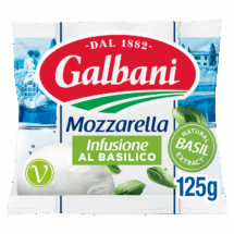Galbani Mozzarella Basil infusion 125g - Galbani